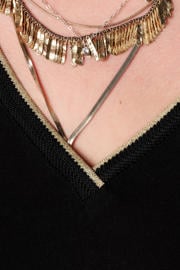 thumbnail: MS Mode T-shirt met glitters Plus Size - zwart