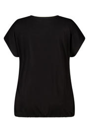 thumbnail: MS Mode T-shirt met glitters Plus Size - zwart