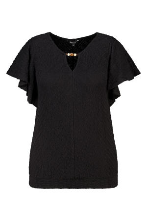 ballon top Plus Size - zwart
