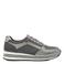 Graceland imitatieleren sneakers - grijs