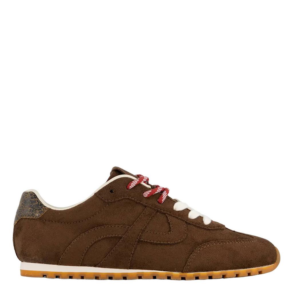Bruine dames Graceland suède sneakers - met veters