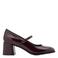 Graceland lakleren pumps met blokhak - bordeaux