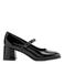 Graceland lakleren pumps met blokhak - zwart
