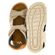thumbnail: Vty imitatieleren sandalen met profielzool beige