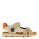 Vty imitatieleren sandalen met profielzool beige