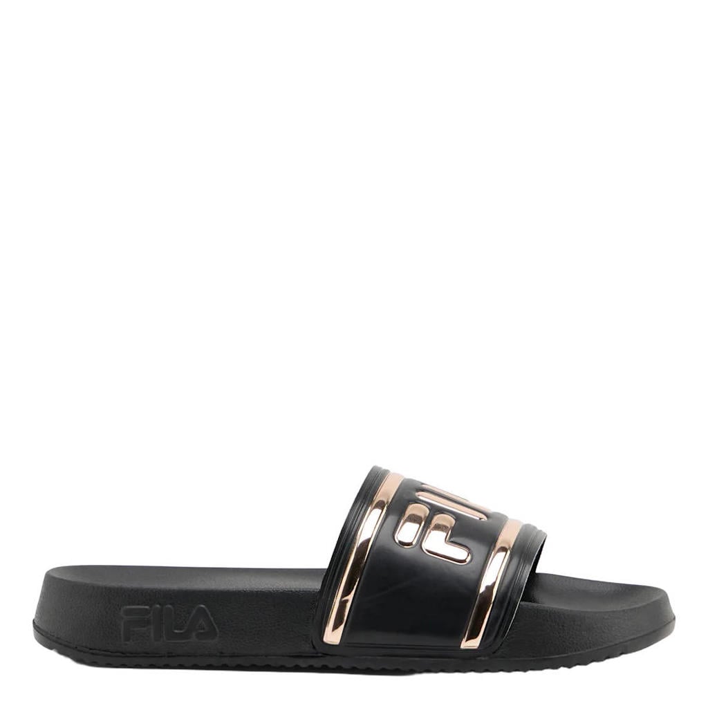 Fila badslippers - zwart/roze