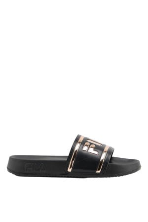 badslippers - zwart/roze