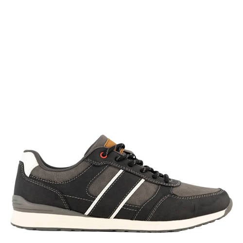 Memphis One imitatieleren sneakers grijs