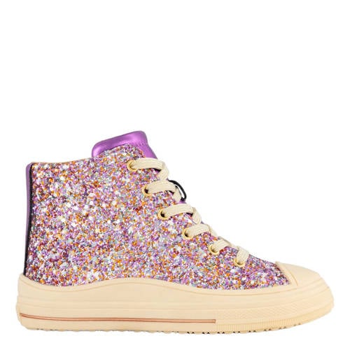 Graceland sneakers met glitters paars