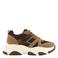 Graceland chunky imitatieleren sneakers - bruin
