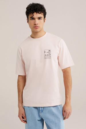 relaxed T-shirt lichtroze