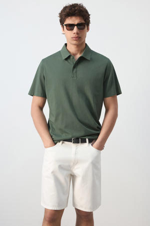 relaxed fit polo - groen