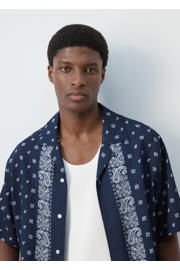 thumbnail: Mango Man regular casual overhemd donkerblauw