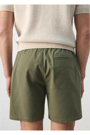 thumbnail: Mango Man katoenen relaxed fit korte broek - middengroen