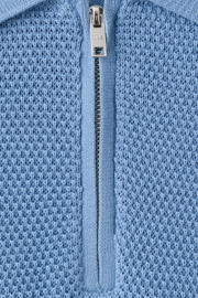 thumbnail: Mango Man regular polo gebreid blauw