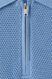 thumbnail: Mango Man regular polo gebreid blauw
