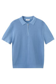 thumbnail: Mango Man regular polo gebreid blauw