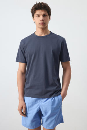 relaxed fit T-shirt - donkerblauw