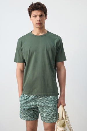 relaxed T-shirt - groen