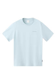 thumbnail: Mango Man regular fit T-shirt met backprint - lichtblauw