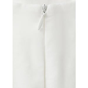 straight regular waist casual short broderie wit