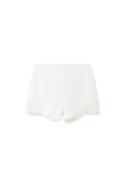 thumbnail: Mango straight regular waist casual short broderie wit