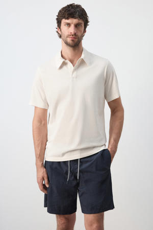 relaxed fit polo - lichtbeige