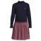 Like Flo plissé midi jurk met glitters - marineblauw/paars