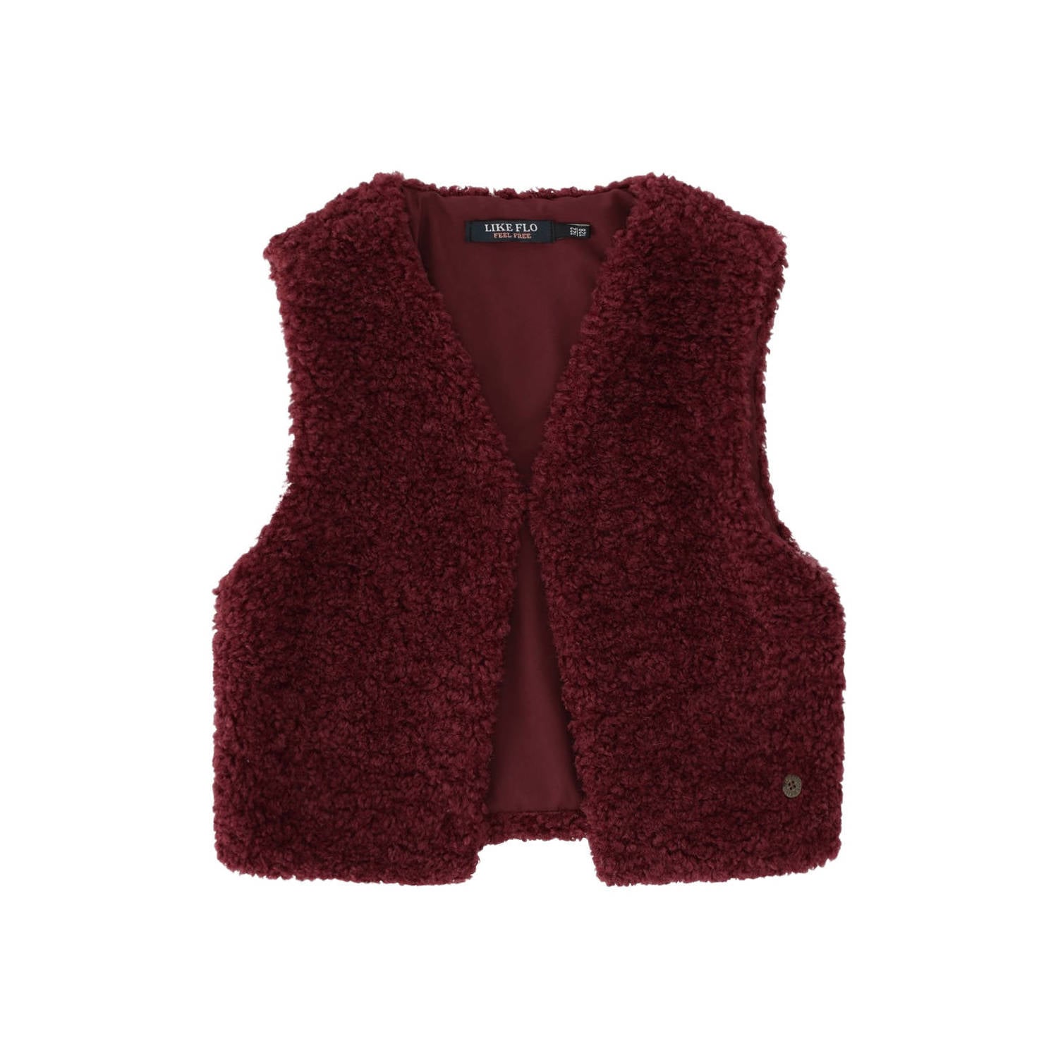 Like Flo gilet donkerrood