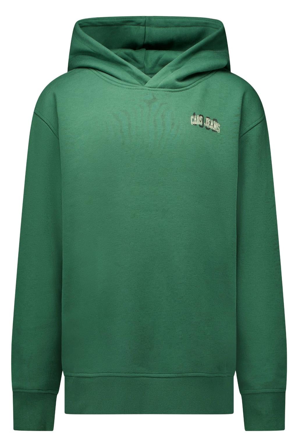 Cars hoodie met backprint - donkergroen