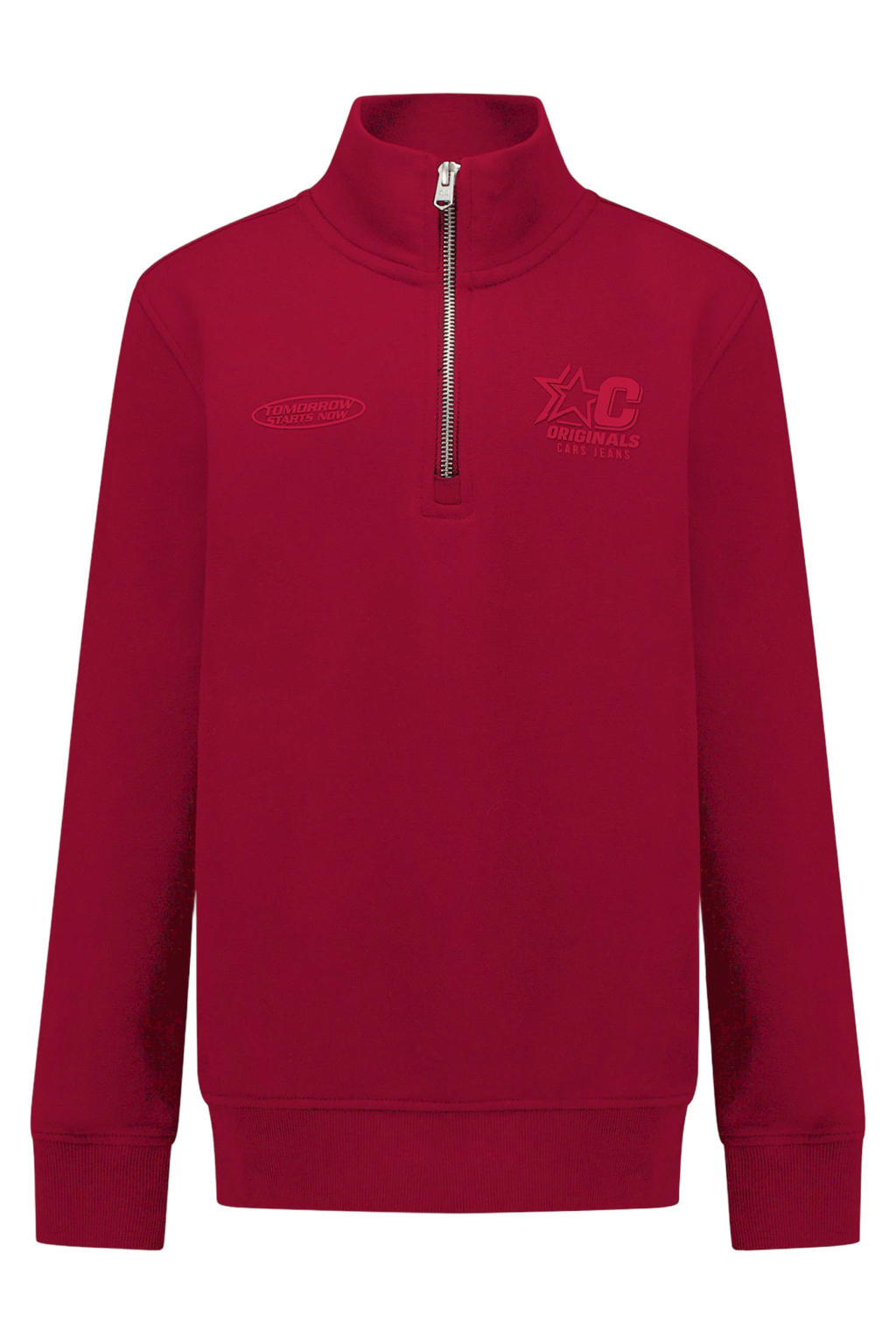 Cars sweater met print - donkerrood