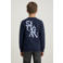 Cars rechtvallende sweater met backprint - marineblauw