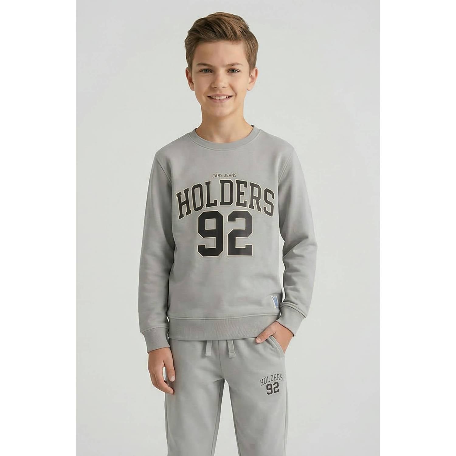 Cars sweater met print grijs