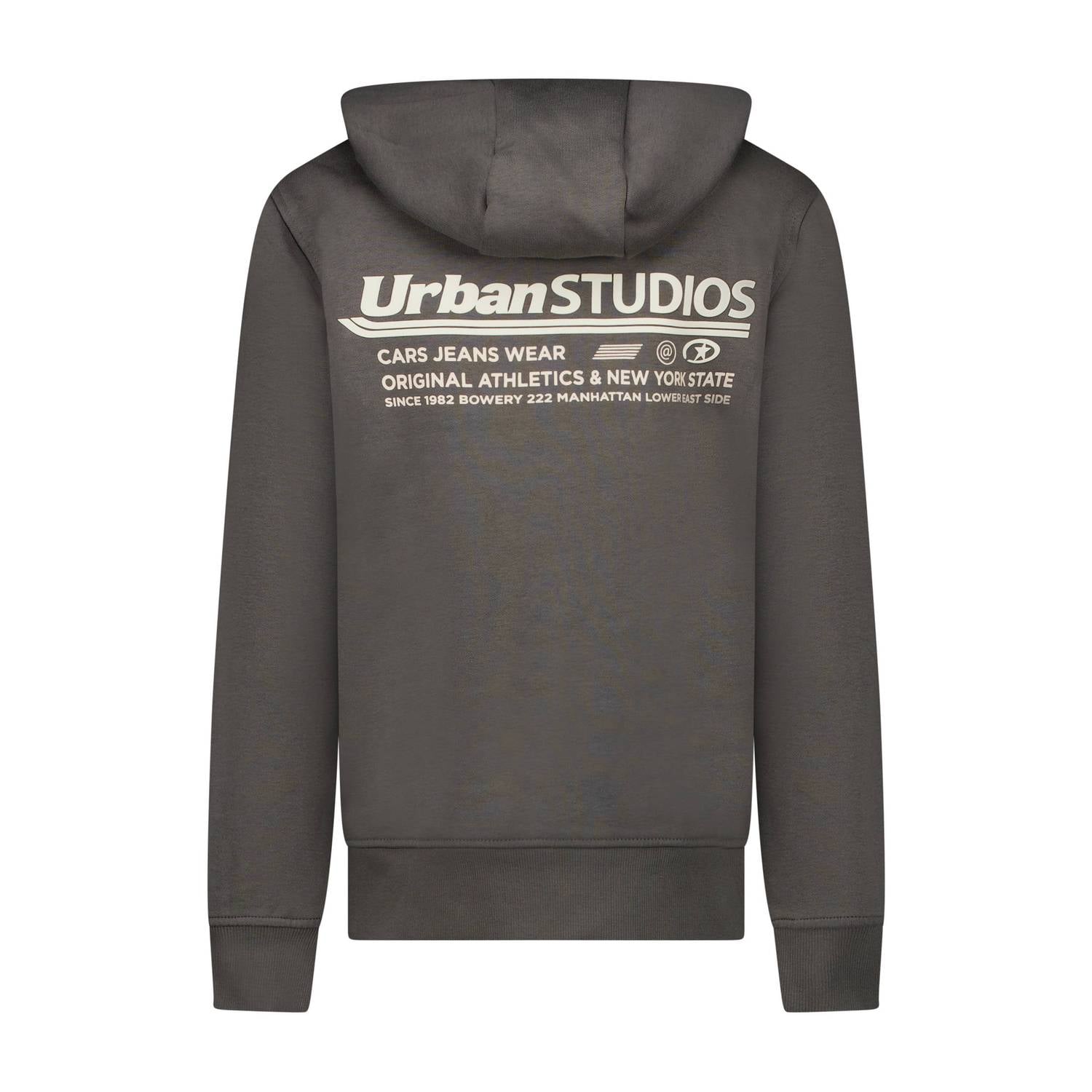 Cars hoodie met backprint antraciet