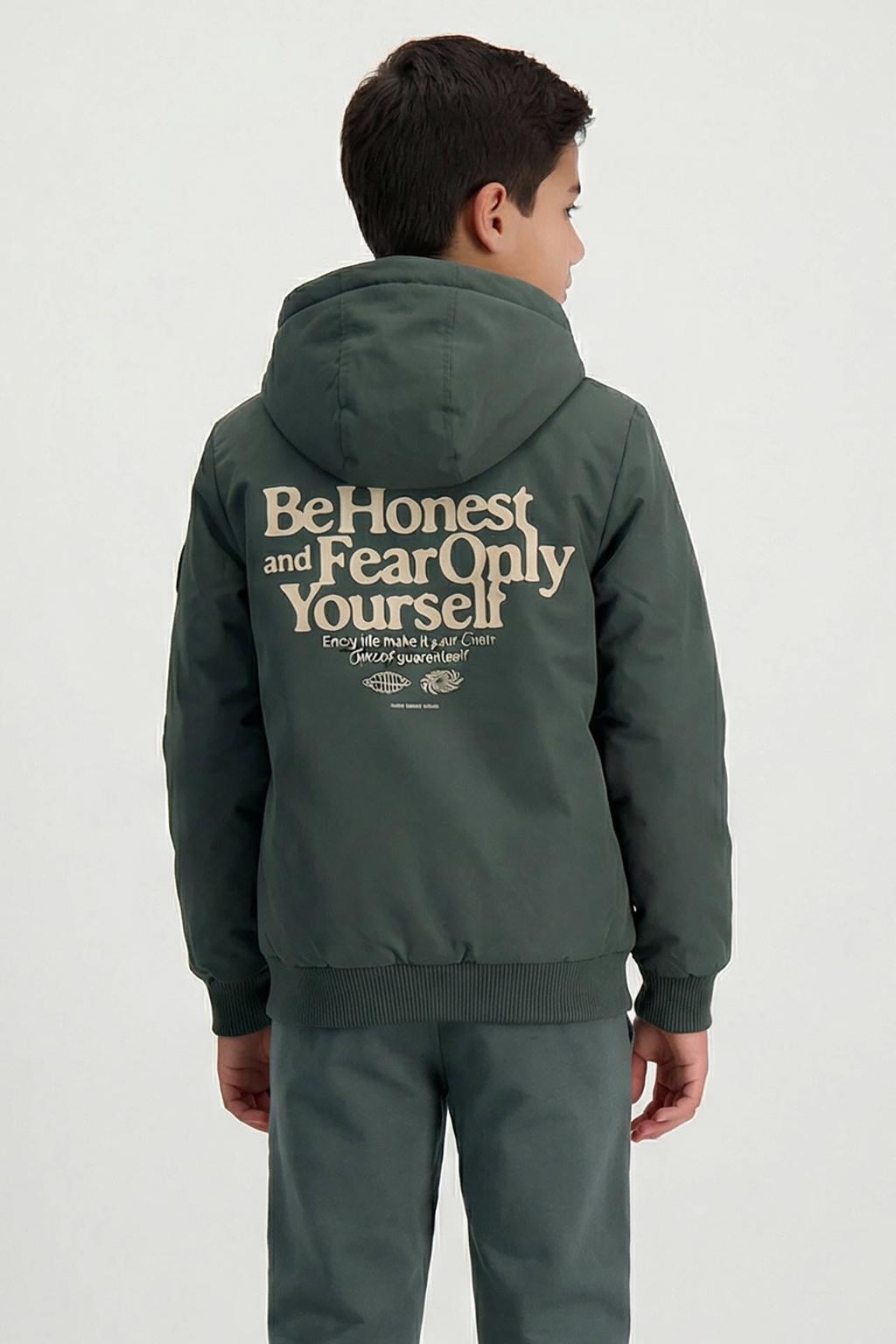 Cars hoodie met backprint - groen