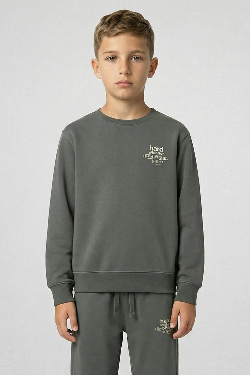 Cars sweater met backprint - antraciet