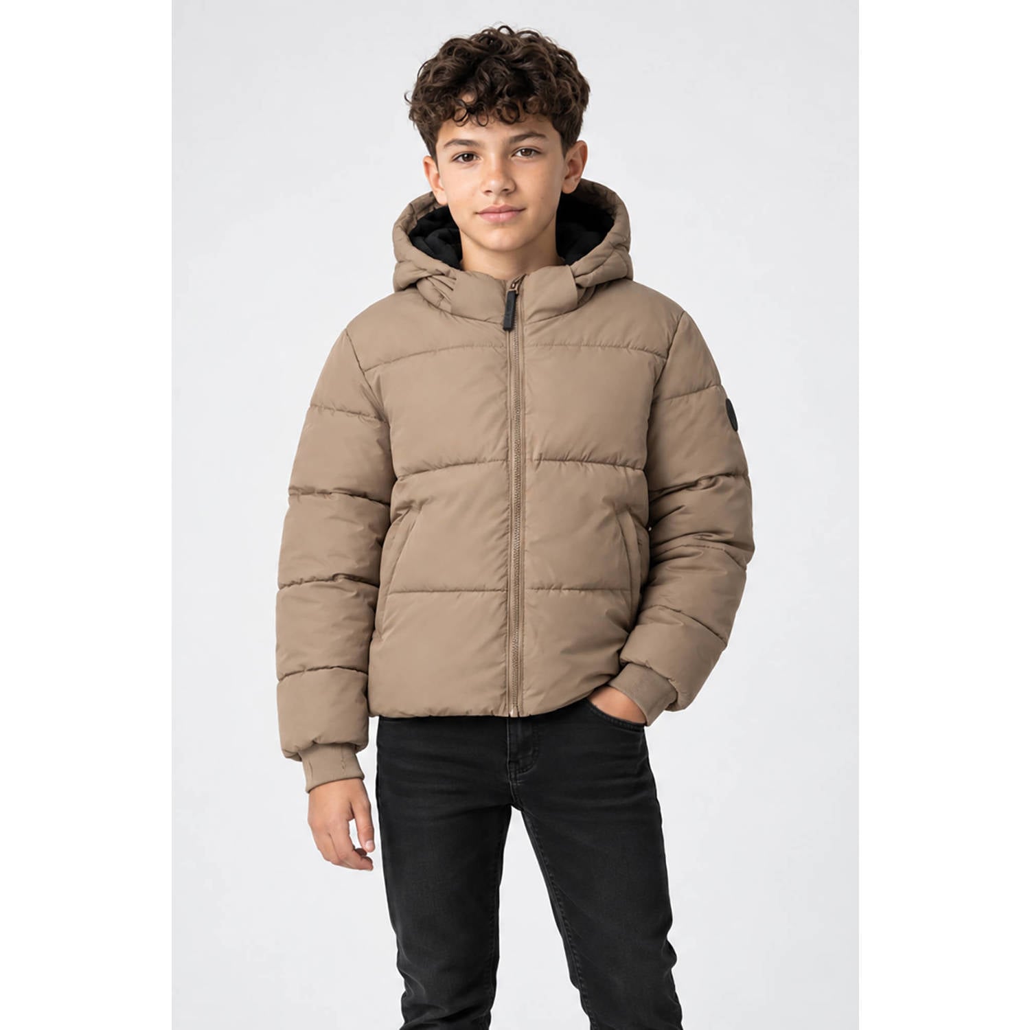 Cars pufferjas taupe
