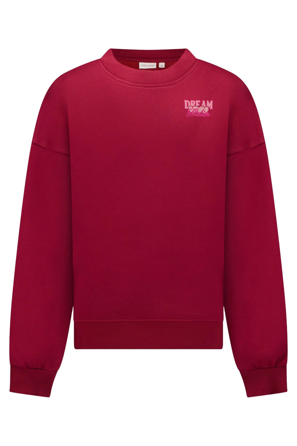 Cars sweater met backprint - donkerrood