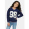Cars sweater met print - marineblauw/wit