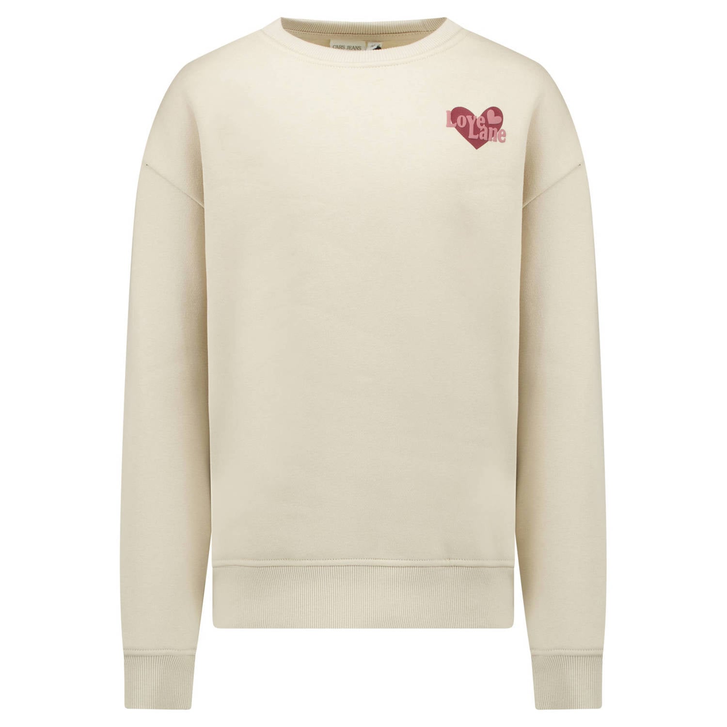 Cars sweater met backprint zand