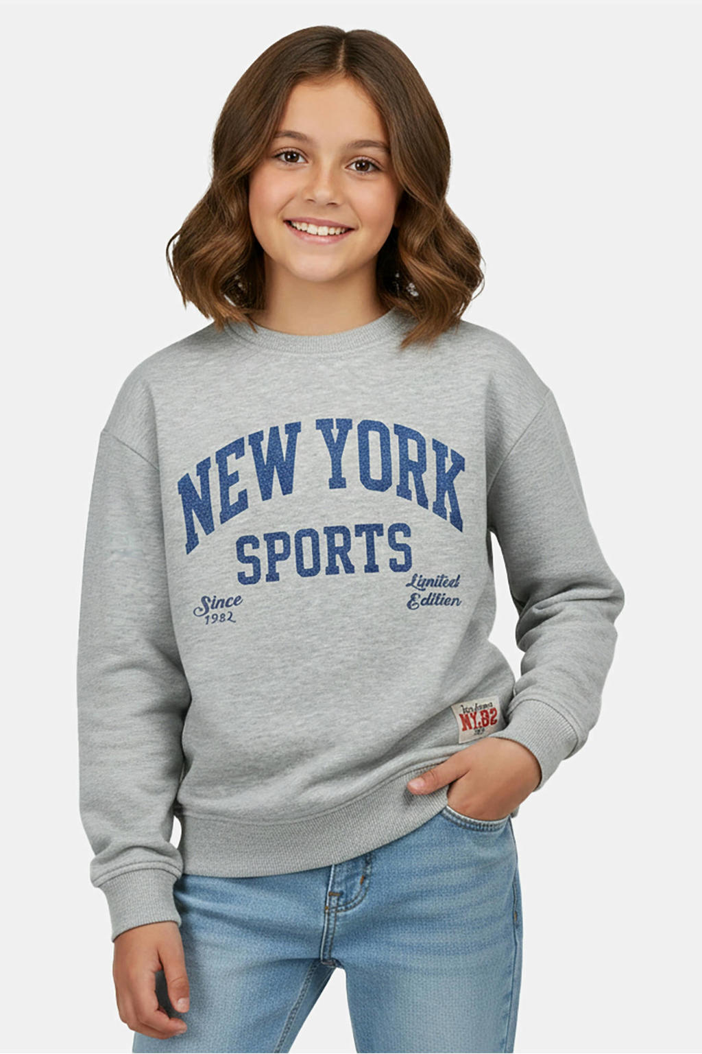 Cars sweater met print - grijs