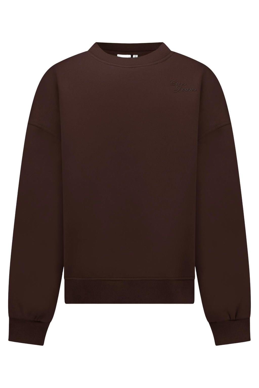 Cars sweater met logo - donkerbruin