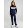 Cars gestreept sweatvest - donkerblauw
