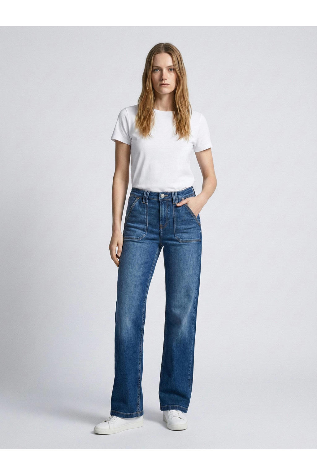 LTB wide leg jeans - medium blue denim