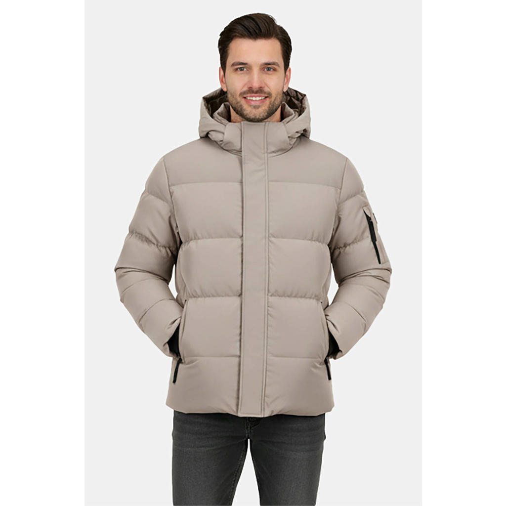 Cars quilted winterjas - taupe