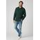 Cars regular fit overshirt met wafelstructuur - moss