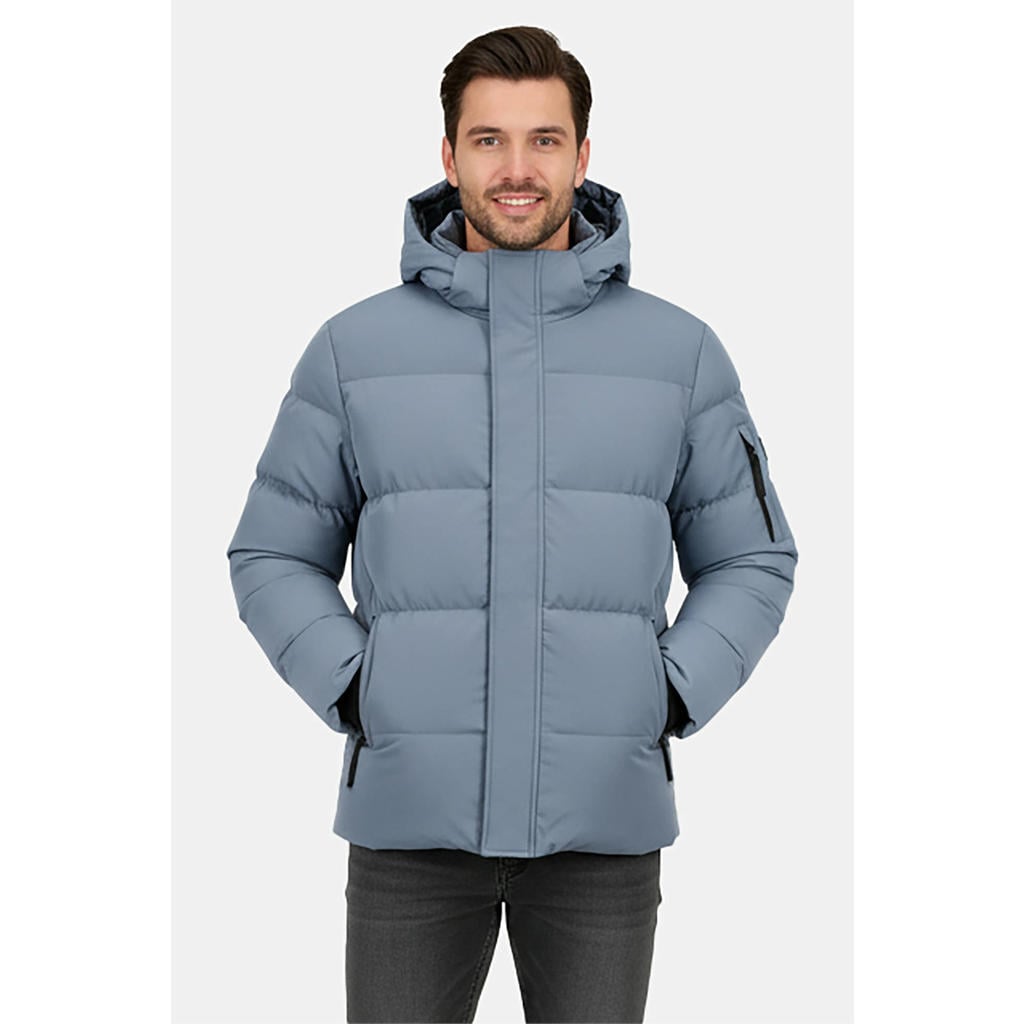 Cars quilted winterjas - grijsblauw