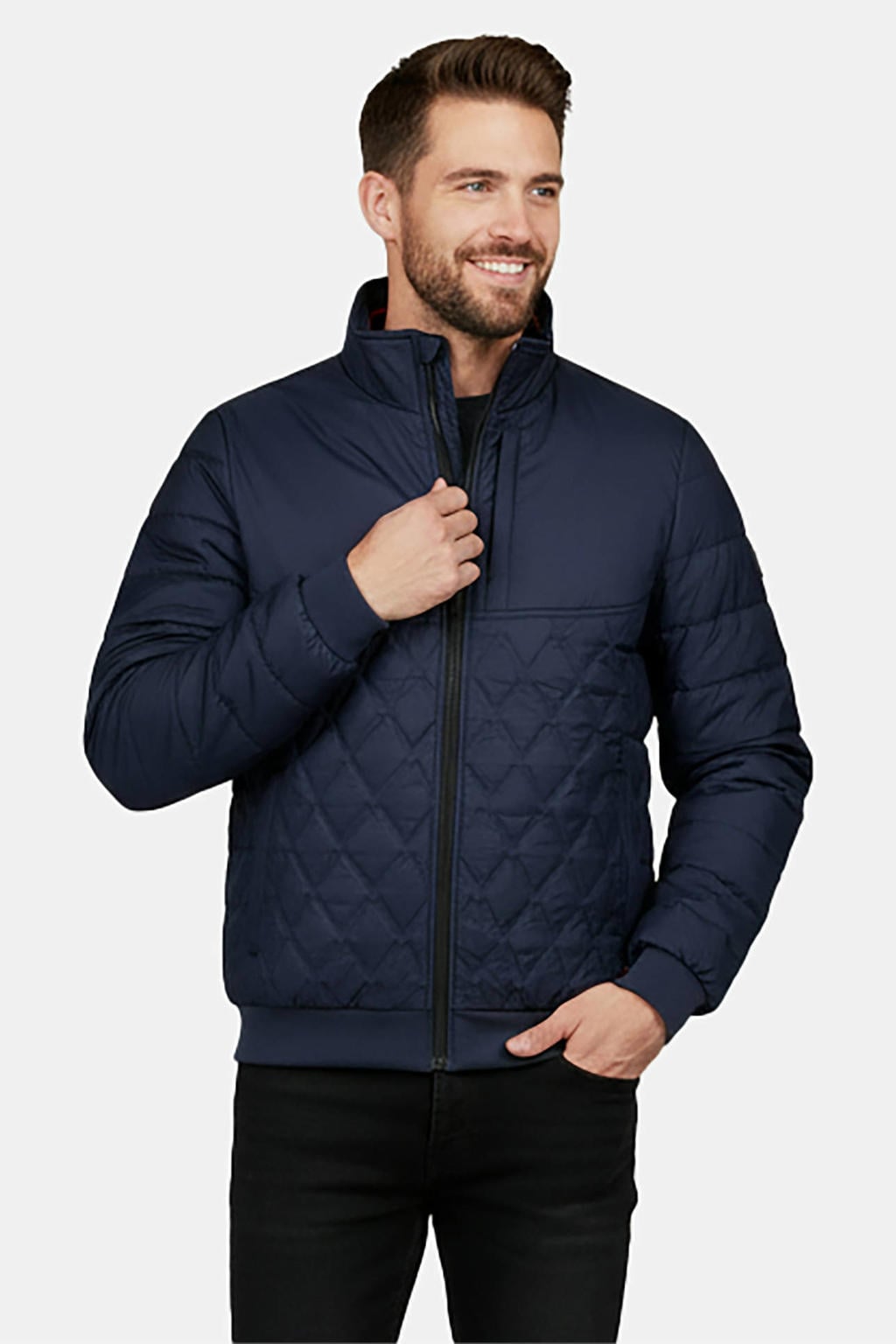 Cars quilted tussenjas - donkerblauw