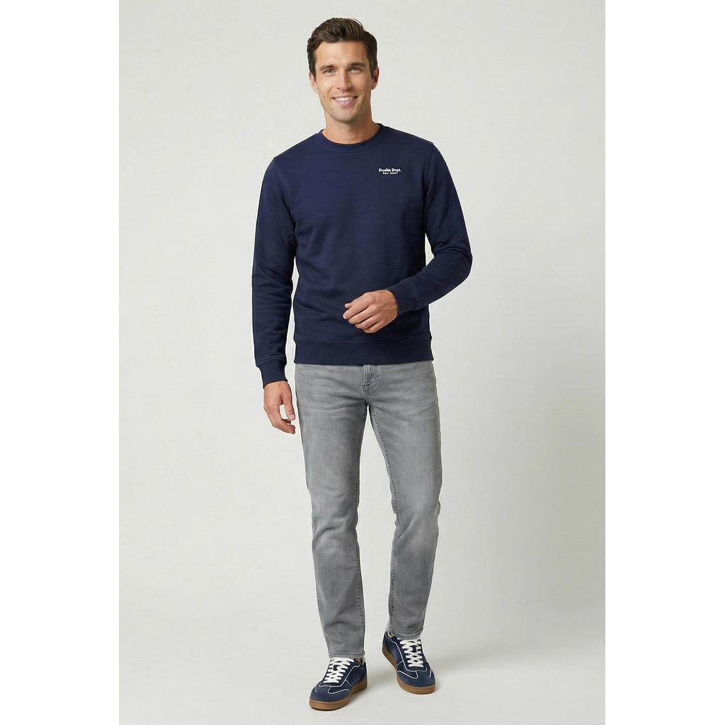 Cars regular fit sweater met backprint - donkerblauw
