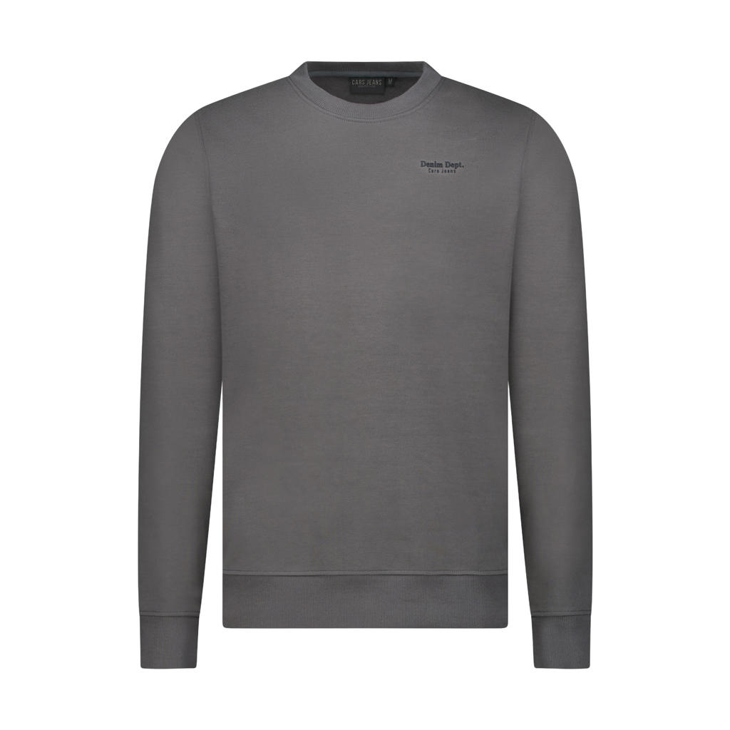 Cars regular fit sweater met backprint - antraciet